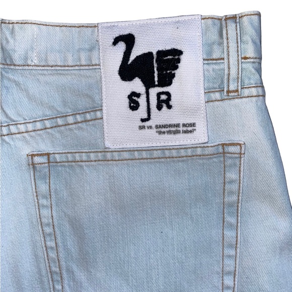 NWT Sandrine Rose x Free People Neon Zipper Denim Shorts - Picture 10 of 13